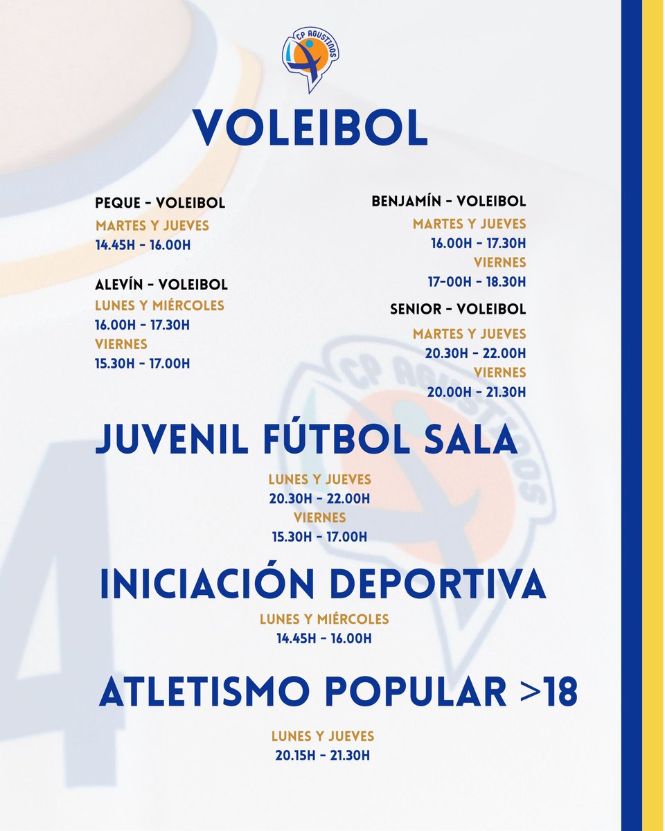 🚂 ¡Esto se pone en marcha! 
⏰ Conoce los horarios para esta nueva temporada 
Estos próximos días os iremos presentando todas las novedades... ¡Empezamos! 😎🫡

#ADNagustino 🔵⚪️