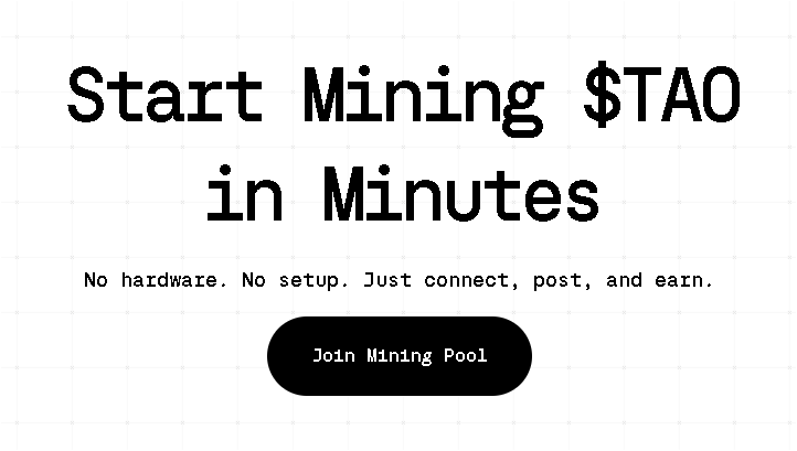 xtineDC16's tweet photo. Let`s mine $TAO of @inspectxyz

1 Like  = 1 $TAO 
1 Repost = 1 $TAO
1 Comment = 1 $TAO

Alpha Project 🤝 https://t.co/7LveQ996kB