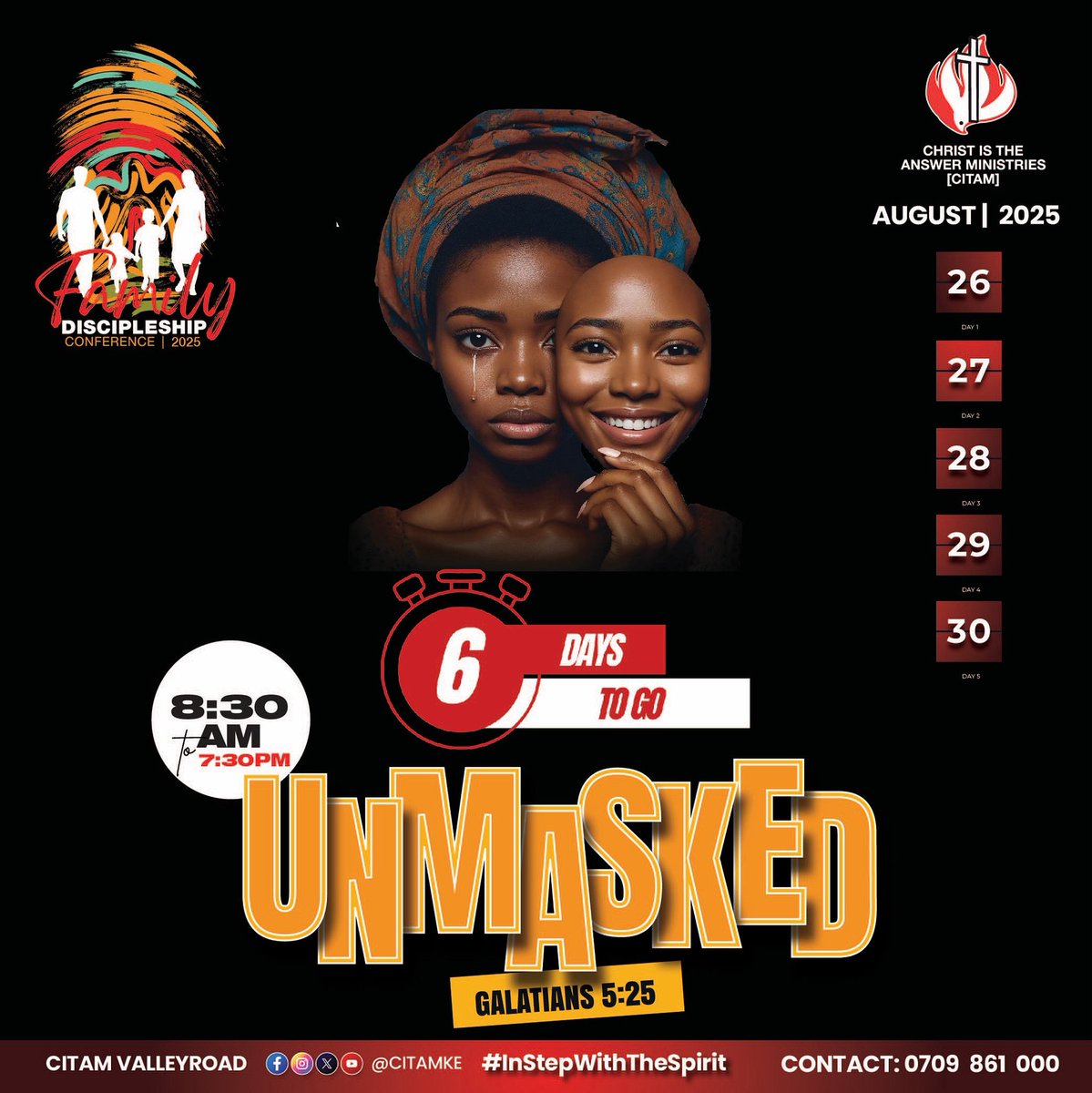 6 DAYS TO GO‼️🌸

Are you ready?

#unmasked #unbound #fdc #InStepWithTheSpirit
