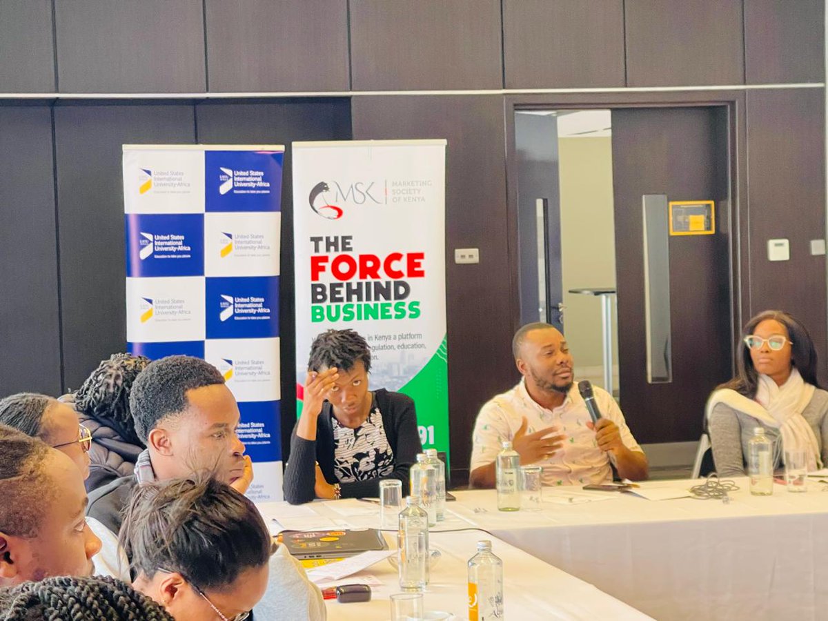 msk_kenya's tweet photo. The Marketing Society of Kenya is facilitating a 2-day in-house training with the @USIUAfrica team on AI & Digital Marketing in Higher Education.
Led by Grace Murugi, sessions explore AI tools for recruitment, branding & data-driven decision-making.
#MSKTraining #USIUAfrica https://t.co/YFlW2jUILP