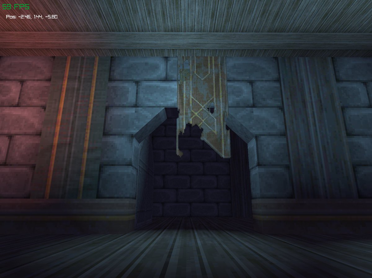 HinodeCoder's tweet image. Quake vibe again. Added some discard for textures to remove “magenta” pseudo-alpha thing. #quake #raylib