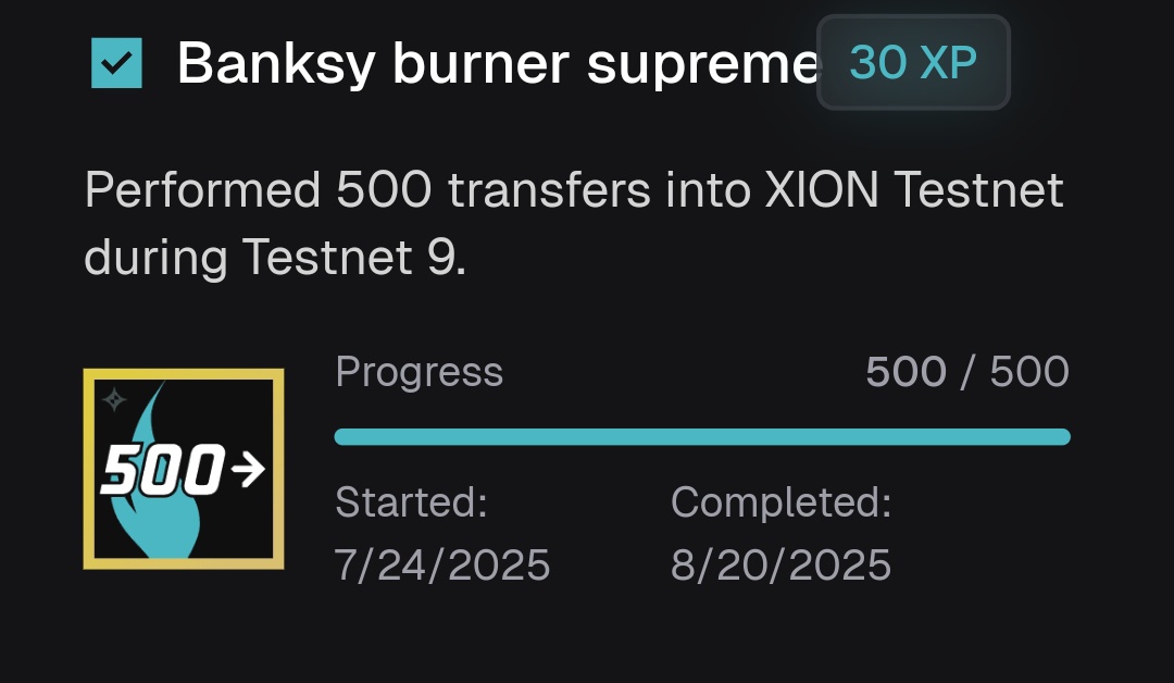 chockieee_'s tweet photo. I performed 500+ transfers into XION Testnet to complete this task. I'm so proud of myself and I'm a union believer.
KEEP YAPPING and GRINDING.
Let's finish all the task and climb to the leaderboard. @union_build
What's your LEVEL and XP?
#MadYaps #Union #UnionBuild #UnionLabs #KaitoAI