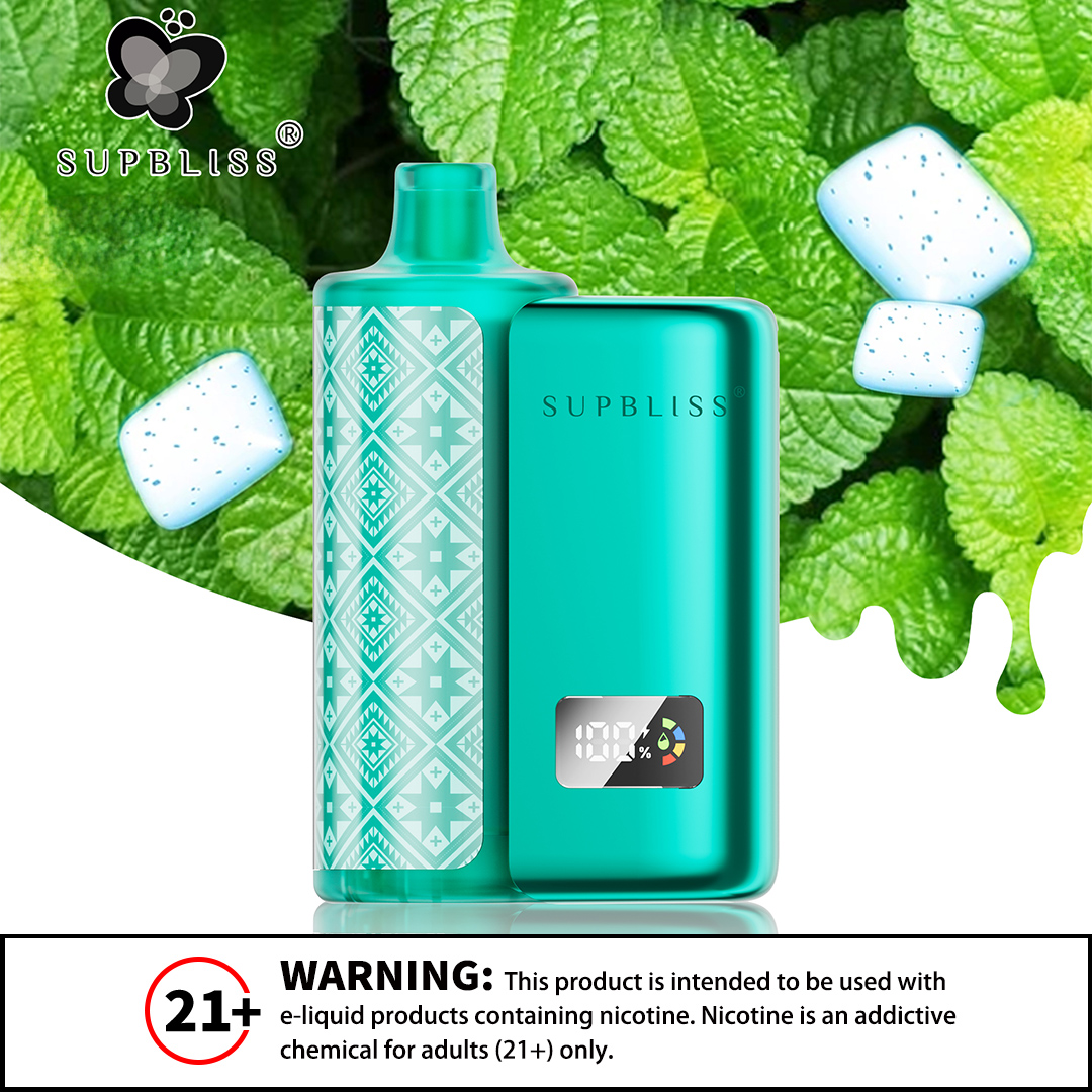 Supblissvape's tweet photo. 🍃 Gum Mint Vape Magic 🍬

Your new obsession is here.

Iconic flavor. Icy finish.

#Supbliss #SuperShisha30K #GumMintVape #MintyFreshness #VapeFlavors #SweetAndCool #VapeCommunity https://t.co/WqpiJ9W8bi