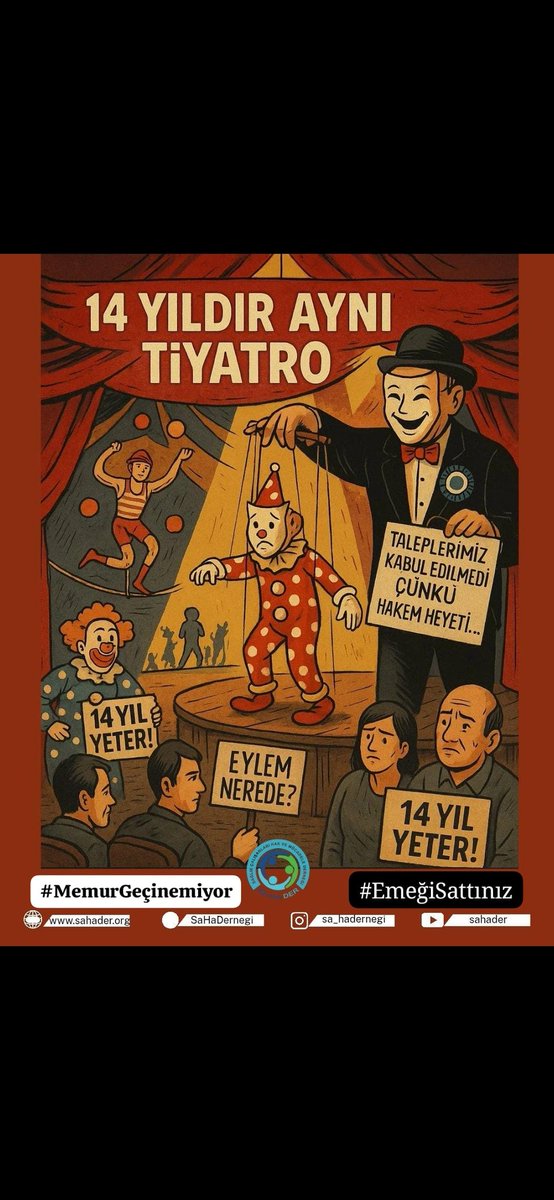 3 maymunu oynamayı bırakın. Beceriksizsiniz #MemurGeçinemiyor