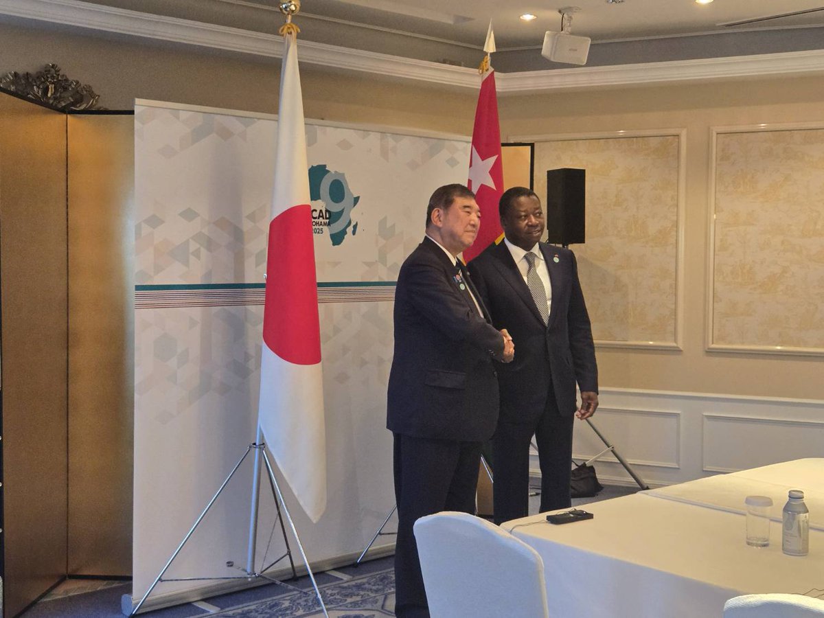 shigeruishiba's tweet photo. トーゴ共和国　閣僚評議会　ニャシンベ議長との会談。サヘル諸国とECOWAS、コンゴ民とルワンダの和平仲介などを行っているトーゴにあるPKO訓練センターにも協力していきます。 https://t.co/5fvXmuozy0
