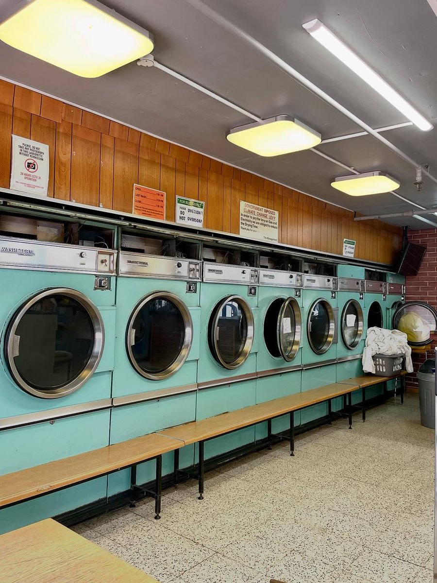 The Barbican launderette where Lamb meets his informants. #SlowHorses #London