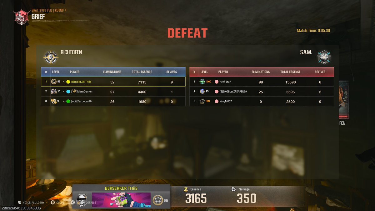 First time playing Grief Mode in Zombies… no idea what it was, it’s good fun though. 9 revives… 😪😮‍💨🤣

#CodZombies