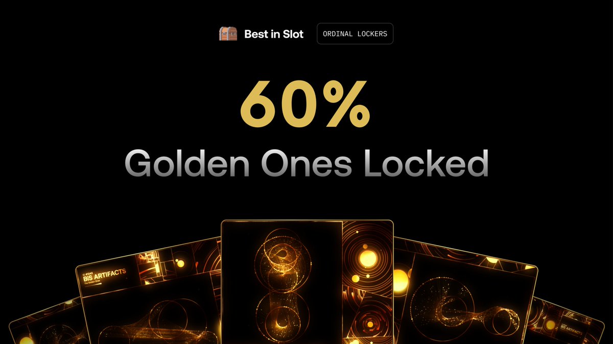 ~60% of all minted Golden Ones are now locked for 1 year! 💫