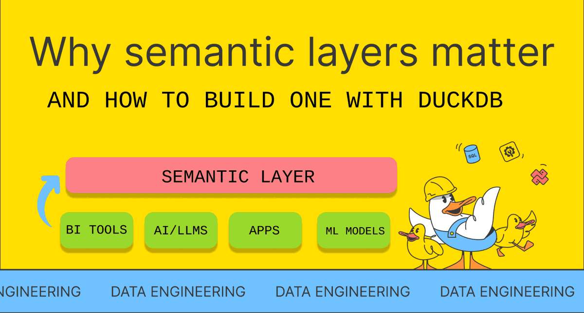 Many ask themselves, «Why would I use a semantic layer? How to build one?».  

But a better question is: How many times have you implemented the same revenue calculation differently across your company's dashboards, reports, and apps? This is why semantic layers exist.