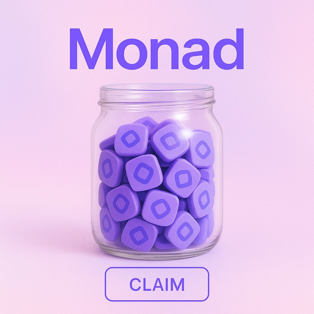 MONAD NADS !  

Like, RT and Drop your Monad wallet address 👇