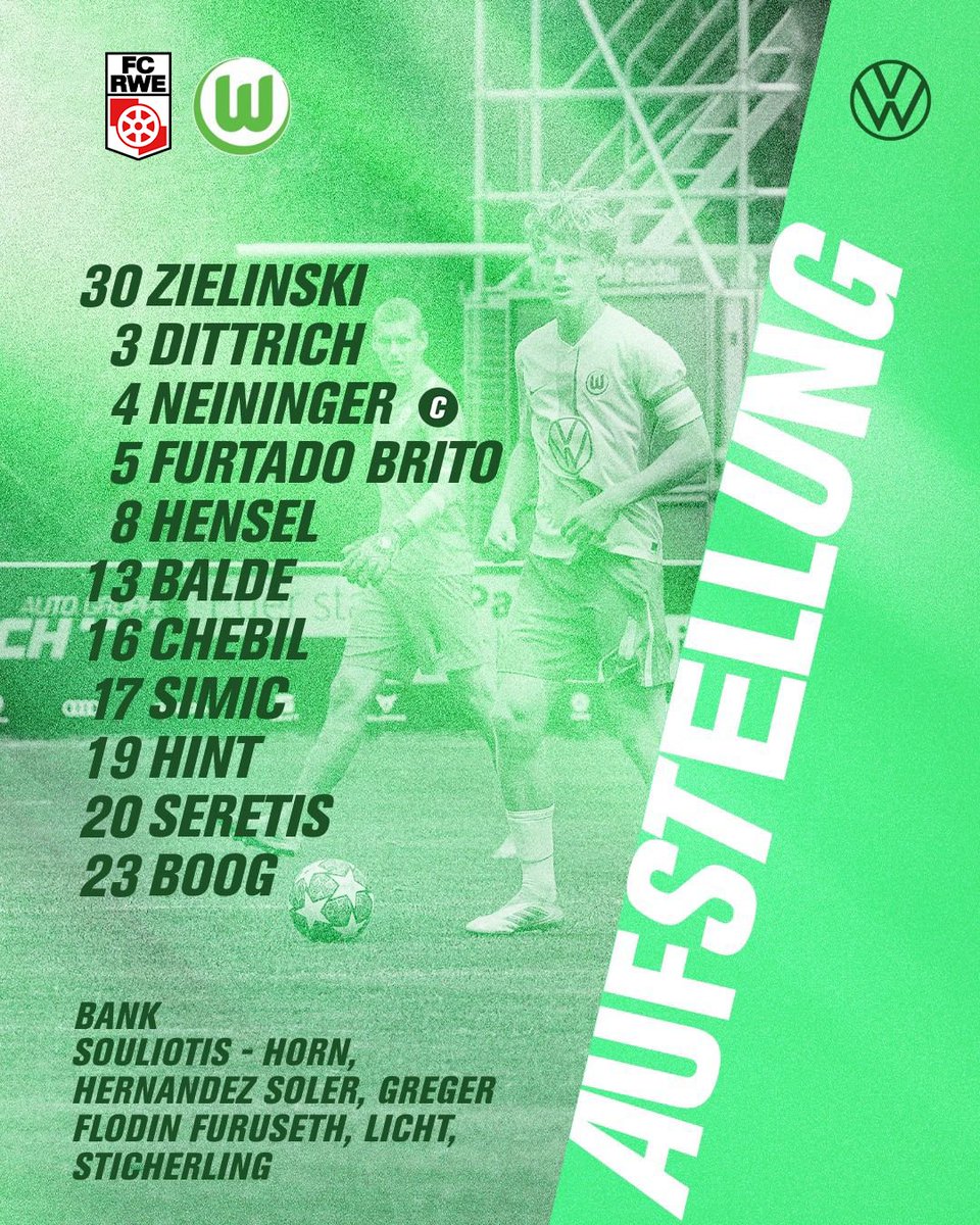 Heute ist unsere U19 auswärts gefragt. Das ist unsere 1⃣1⃣ gegen Rot-Weiß Erfurt. 🐺

#VfLWolfsburg #VfLWolfsburgAkademie #Jungwölfe