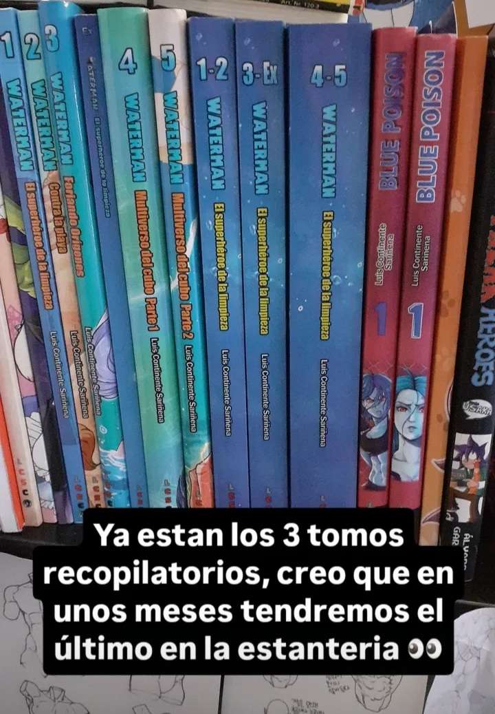 Ya me ha llegado el tercer tomo recopilatorio de WATERMAN, si consigo terminar el tomo 6 este año, la serie estará al fin completa.
