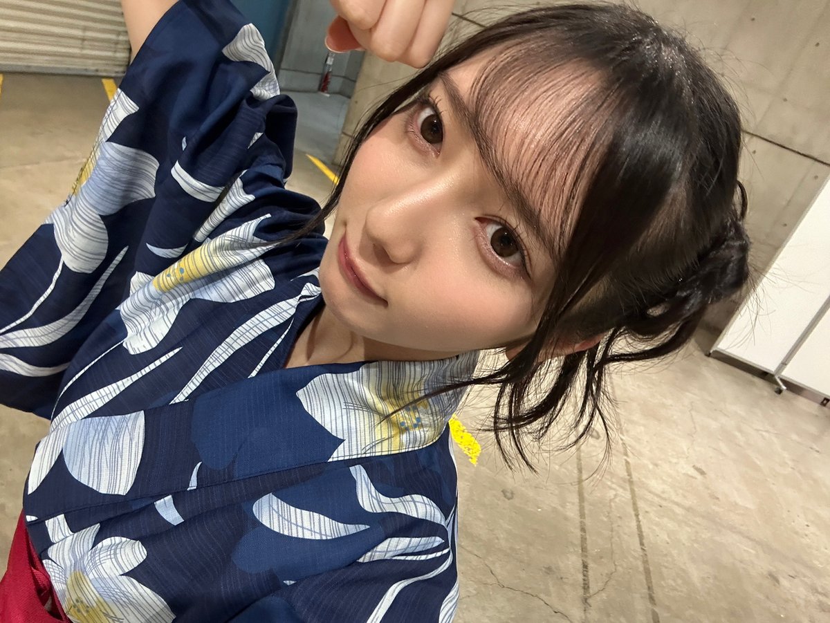 竹内希来里 直筆 チュウ 生写真 日向坂46 浴衣