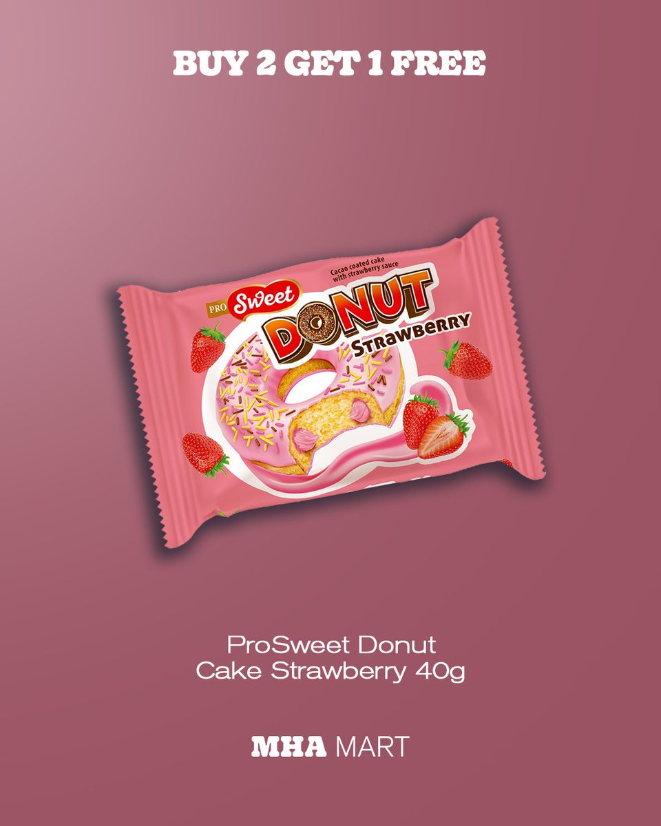 More Prosweet, less spending 💸 
Buy 2, Get 1 FREE only at MHA.