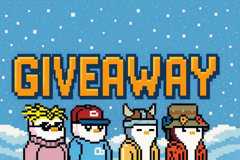 Pixel Penguins🐧✳️ (@pixel_penguinz) on Twitter photo Giveaway time!
We're giving away a Pixel Penguin NFT to 10 lucky community members.
All you have to do is:
✅Follow us <a href="/pixel_penguinz/">Pixel Penguins🐧✳️</a>
❤️Like & repost
👇Drop a comment
🐧Join our Discord
And you'll be into to win, giveaway will drawn this time next week! Giveaway time!
We're giving away a Pixel Penguin NFT to 10 lucky community members.
All you have to do is:
✅Follow us <a href="/pixel_penguinz/">Pixel Penguins🐧✳️</a>
❤️Like & repost
👇Drop a comment
🐧Join our Discord
And you'll be into to win, giveaway will drawn this time next week!