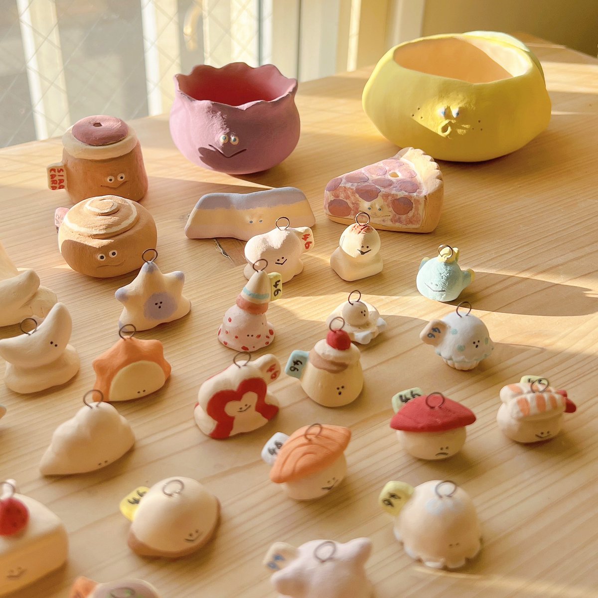 ♡SIROCARA陶器置物レモンケーキ作家置物作家陶器食品サンプル作家ぬいぐるみ ♡SIROCARA陶器置物レモンケーキ作家置物作家陶器食品サンプル