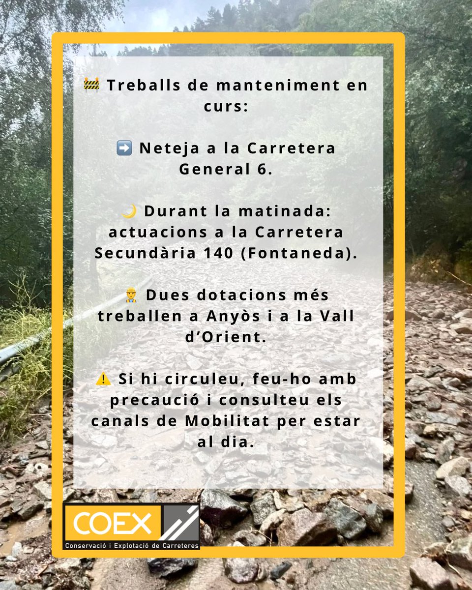 ⚠️ Treballs de manteniment en curs