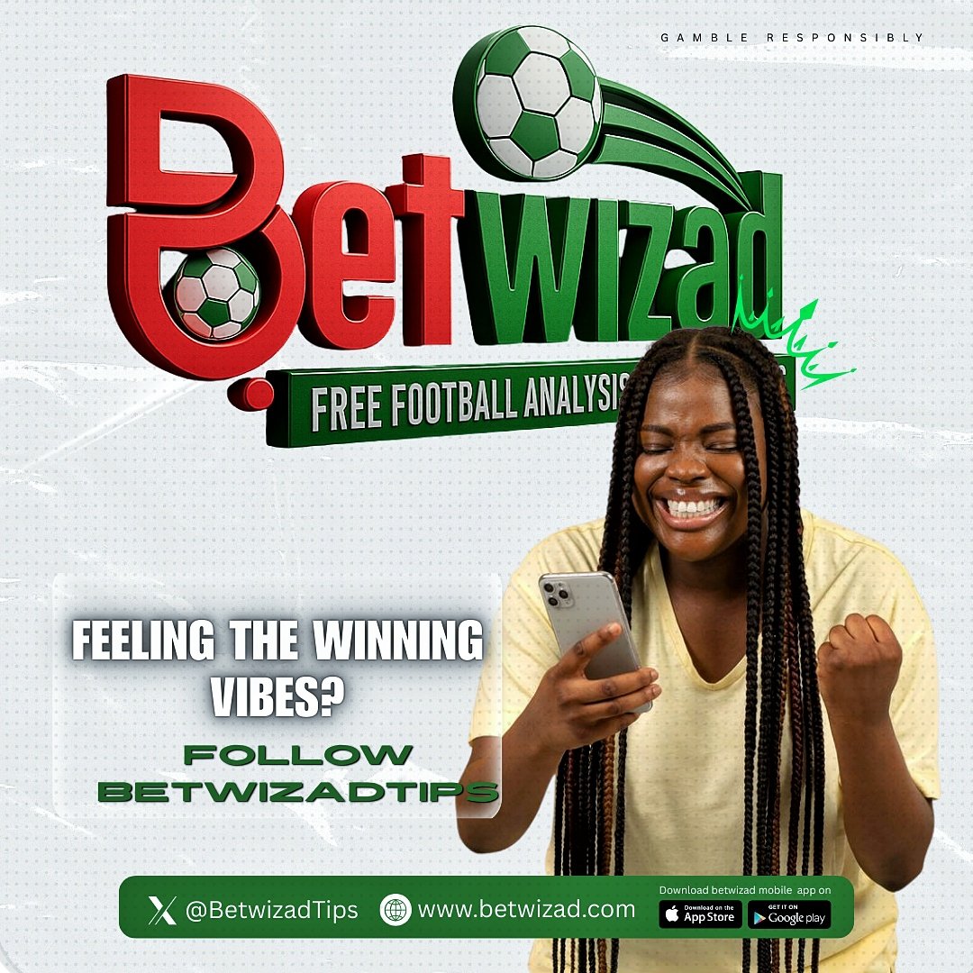 Betwizad.com support (@betwizadtips) on Twitter photo โจ Another Wednesday to turn the tables in your favor with Betwizad ๐โฝ
Stay on top of the game with <a href="/BetwizadTips/">BETWIZAD.COM</a> โ your home for free football analysis, expert predictions, and winning strategies ๐๐ฅ.
No more guesswork, just winning vibes all the way! ๐ฏ
๐ Always โจ Another Wednesday to turn the tables in your favor with Betwizad ๐โฝ
Stay on top of the game with <a href="/BetwizadTips/">BETWIZAD.COM</a> โ your home for free football analysis, expert predictions, and winning strategies ๐๐ฅ.
No more guesswork, just winning vibes all the way! ๐ฏ
๐ Always