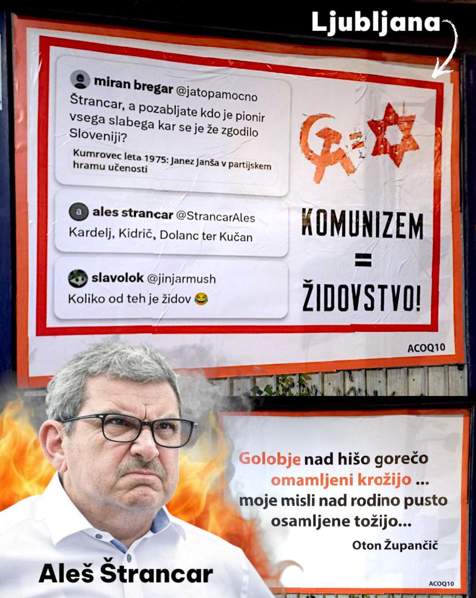 Po Alešu Štrancarju bi naj bili Kardelj, Kidrič, Dolanc ter Kučan najbolj odgovorni za vse slabo kar se dogaja Sloveniji in Slovencem. Naš prijatelj <a href="/jinjarmush/">slavolok</a> ga je sarkastično vprašal: 

"Koliko od teh je židov 😂"

Štrancarju je bilo to vprašanje preveč provokativno in ga je