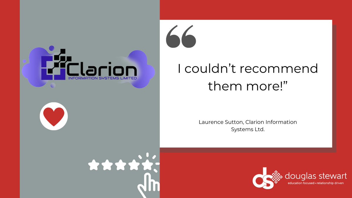 _DSEDU's tweet image. 💬 &quot;I couldn’t recommend them more!&quot; 💬

Thank you for trusting us to help you succeed! 🙌

#CustomerFeedback #DouglasStewart #EdTechSupport #PartnerSuccess #ThankYou