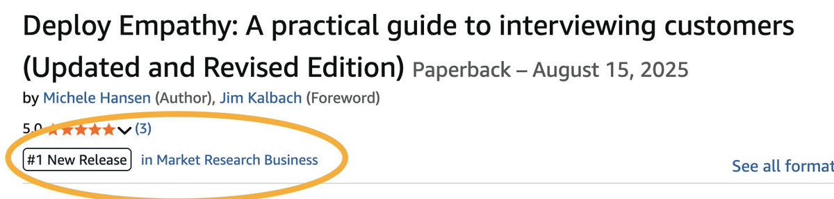 AHHHHHH! My book is the #1 New Release in Market Research!