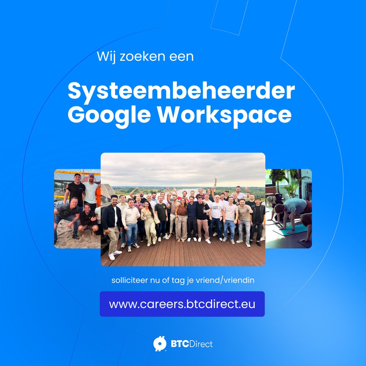 btcdirect's tweet image. Are you the go-to person for everything Google Workspace?

Then this role was made for you.

👉 We’re hiring a Google Workspace Administrator.

#GoogleWorkspace #Jobs #HiringNow