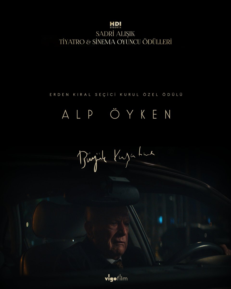 vigo_film's tweet photo. Bu yıl 26.'sı düzenlenen Sadri Alışık Tiyatro ve Sinema Oyuncu Ödülleri'nin adayları açıklandı.

Büyük Kuşatma'nın başrolü Alp Öyken, Erden Kıral Seçici Kurul Özel Ödülü'ne layık görülürken,

#vigofilm #büyükkuşatma #alpöyken #sadrialışıktiyatrovesinemaoyuncuödülleri https://t.co/q4EY8ChlRa
