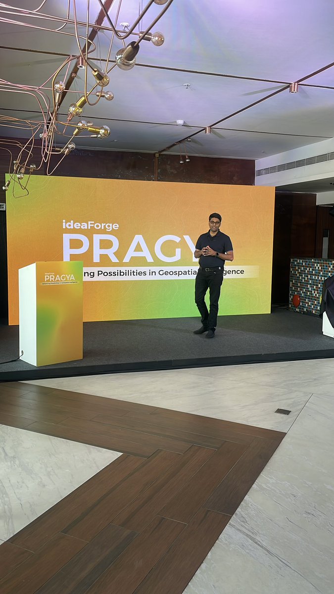 ideaForge Technology Limited (@ideaforge_tech) on Twitter photo Following Kruthi’s welcome, our CEO <a href="/ankit_ideaForge/">Ankit Mehta</a> carried the spirit of PRAGYA 2025 forward - reminding us that ideaForge is built on creating disproportionate impact by solving population- and terrain-scale challenges that don’t wait for convenience.
He highlighted how true Following Kruthi’s welcome, our CEO <a href="/ankit_ideaForge/">Ankit Mehta</a> carried the spirit of PRAGYA 2025 forward - reminding us that ideaForge is built on creating disproportionate impact by solving population- and terrain-scale challenges that don’t wait for convenience.
He highlighted how true