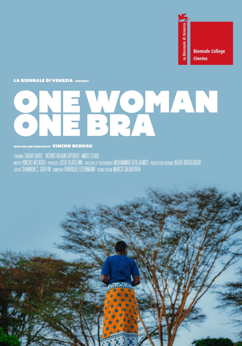 Kenyan filmmaker Vincho Nchogu’s debut feature, One Woman One Bra, produced by Josh Olaoluwa, will premiere in the Biennale College Cinema section at Venice International Film Festival. Festival runs from Aug. 27 - Sept. 6, 2025.

Read more about the film: bit.ly/4lxHpIf