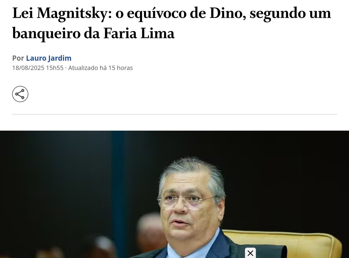 A Faria Lima assistiu de forma inerte e desprendida à: descondenação e eleição de um corrupto;
aos inquéritos ilegais;
 à censura e perseguição a jornalistas;
 à destruição cultural e moral do País;
 e à condenação de velhinhas a 14 anos de prisão 

Mas foi só o autoritarismo