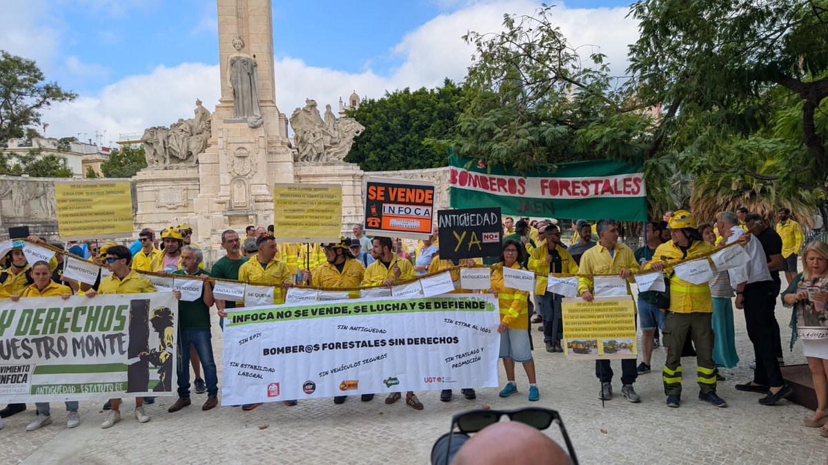 INMAORTEGA (@inmaortega68) on Twitter photo INFOCA EN LUCHA 🔥
➡️ Concentración está mañana #Cádiz
💪🏼Mejorar las condiciones de trabajo y aumentar recursos es fundamental para dar dignidad a un servicio tan necesario. <a href="/Plan_INFOCA/">EMA INFOCA</a> <a href="/AndaluciaJunta/">Junta de Andalucía</a>
💥 El monte se defiende y los derechos también! <a href="/ccoocadiz/">CCOO de Cádiz</a> INFOCA EN LUCHA 🔥
➡️ Concentración está mañana #Cádiz
💪🏼Mejorar las condiciones de trabajo y aumentar recursos es fundamental para dar dignidad a un servicio tan necesario. <a href="/Plan_INFOCA/">EMA INFOCA</a> <a href="/AndaluciaJunta/">Junta de Andalucía</a>
💥 El monte se defiende y los derechos también! <a href="/ccoocadiz/">CCOO de Cádiz</a>