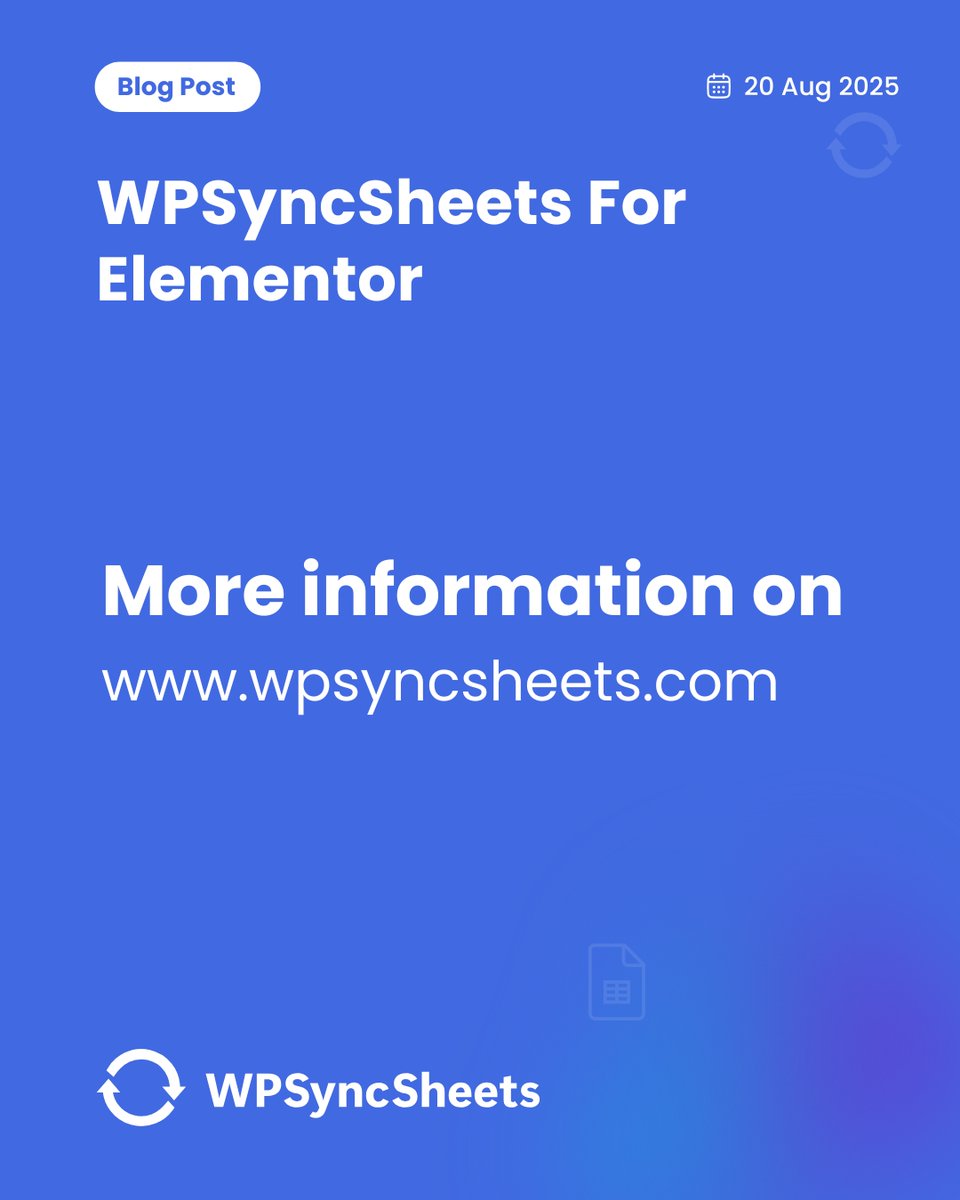 How to Use Google Sheets as a CRM for Elementor Form Submissions?

✅ Why Use Google Sheets as a CRM?
✅ The Limitations of Manual Management
✅ Benefits of This Setup
✅ Final Thoughts
✅ FAQs

🌍 wpsyncsheets.com/google-sheets-…

#wpsyncsheets #Elementor #ExportEntries #googlesheet