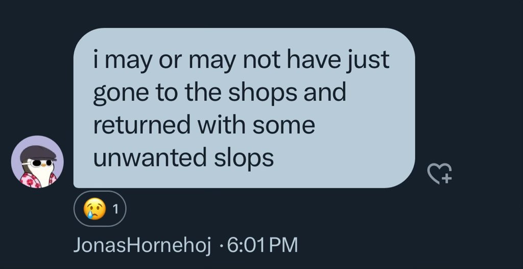 Don’t be liek <a href="/JonasHornehoj/">JonasHornehoj</a> 

<a href="/digital_slops/">digital slops</a>