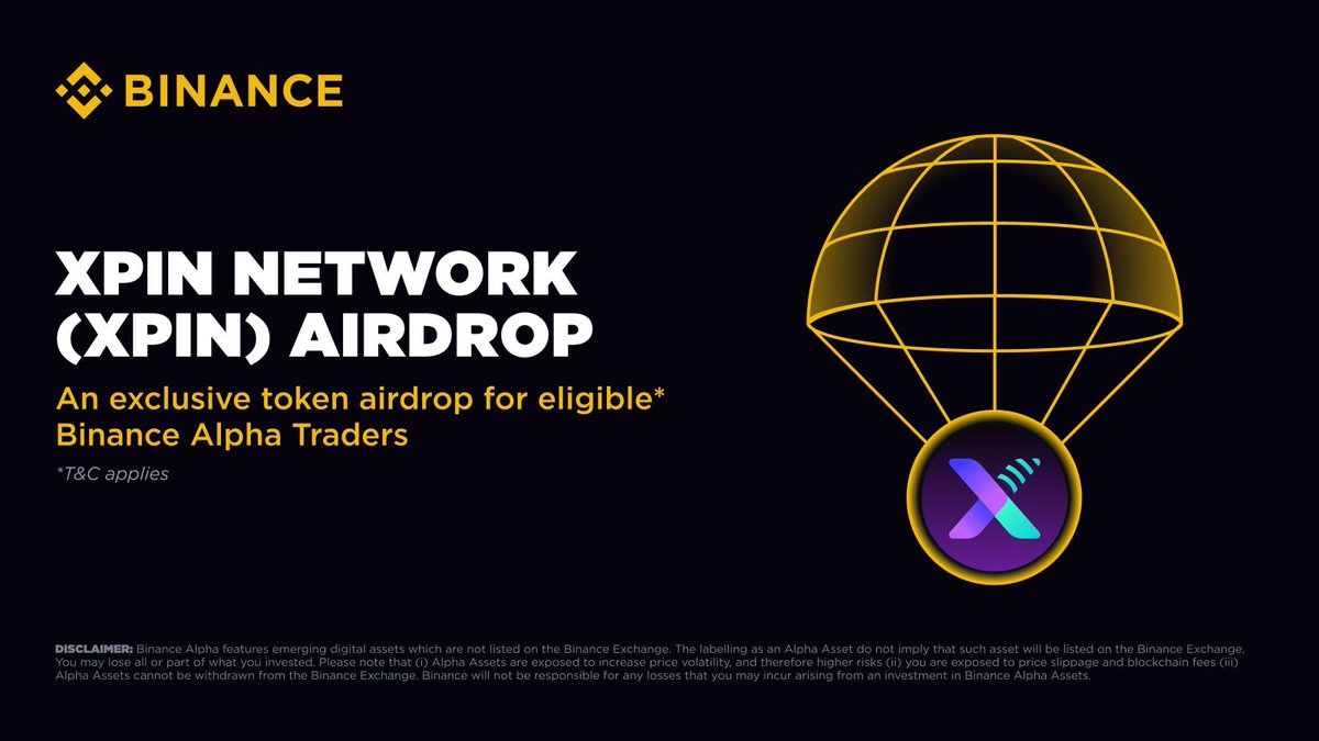Get ready! Binance Alpha will be the first platform to feature XPIN Network (XPIN) on August 22th.

Eligible users can claim their airdrop using Binance Alpha Points on the Alpha Events page once trading opens. Further details will be announced soon.

Please stay tuned to