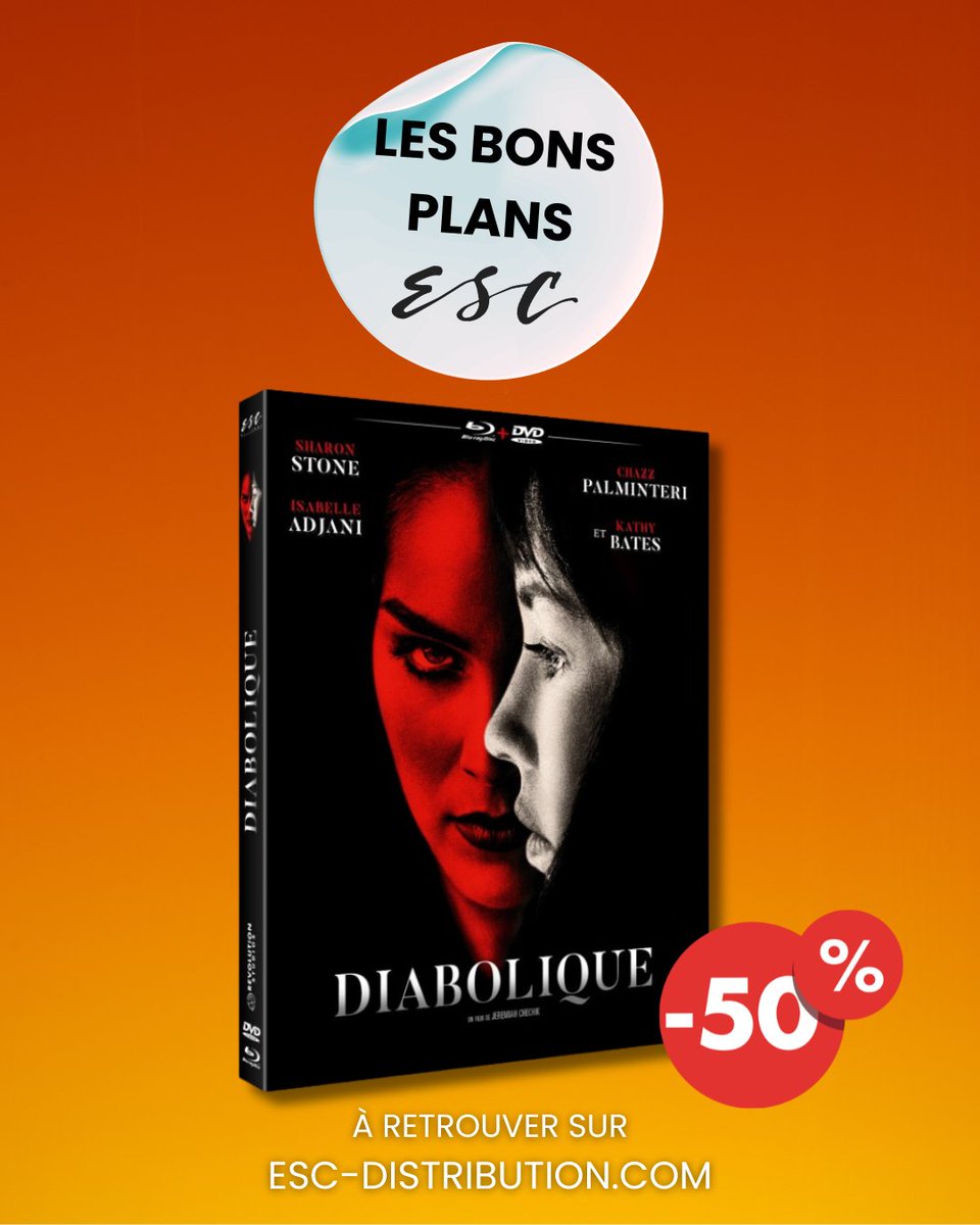 ESC_Films_'s tweet photo. LE BON PLAN DU JOUR SUR NOTRE SHOP !

DIABOLIQUE avec Sharon STONE &amp; Isabelle ADJANI est à -50% !

🛒 Pour profiter des bons plans ESC, c'est juste ici 👉🏻 https://t.co/PECVxGYlR6

#DIABOLIQUE #ESCFILMS #PROMO https://t.co/9Y7EEiYiUs