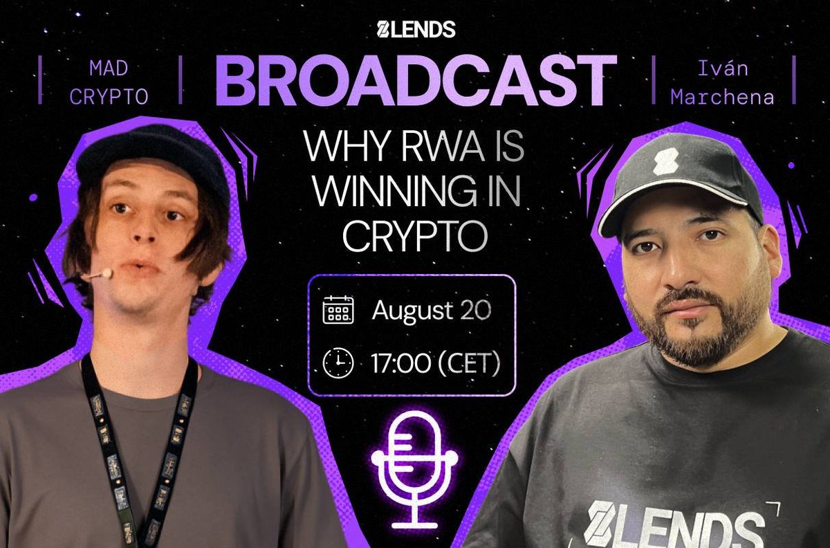 8lends (@eightlends) on Twitter photo 🎙️TODAY
17:00 CET / 3 PM UTC
📍Our Telegram (t.me/+qfk3MluSB4pmN…)
We’re diving into the hottest topics in #RWA and #P2P lending.
8lends — A solid foundation in #Web3.
#BASE always wanted a son like this.
On the mic:
Our CCO - Ivan Marchena
And special guest - <a href="/mattunchi/">MAD Cripto 💎🫱.og</a> 🎙️TODAY
17:00 CET / 3 PM UTC
📍Our Telegram (t.me/+qfk3MluSB4pmN…)
We’re diving into the hottest topics in #RWA and #P2P lending.
8lends — A solid foundation in #Web3.
#BASE always wanted a son like this.
On the mic:
Our CCO - Ivan Marchena
And special guest - <a href="/mattunchi/">MAD Cripto 💎🫱.og</a>