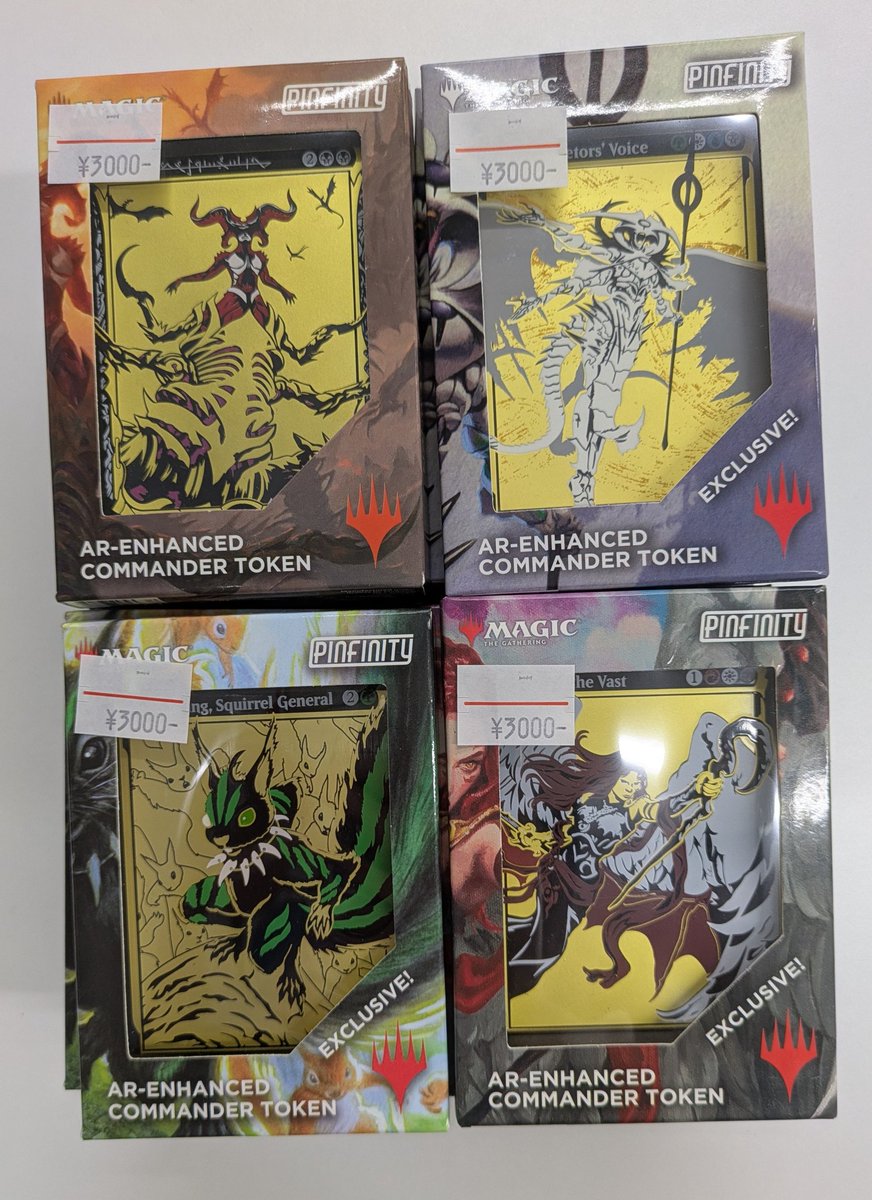 東京MTG秋葉原 Pinfinityの統率者メタルトークンも再入荷中です👀