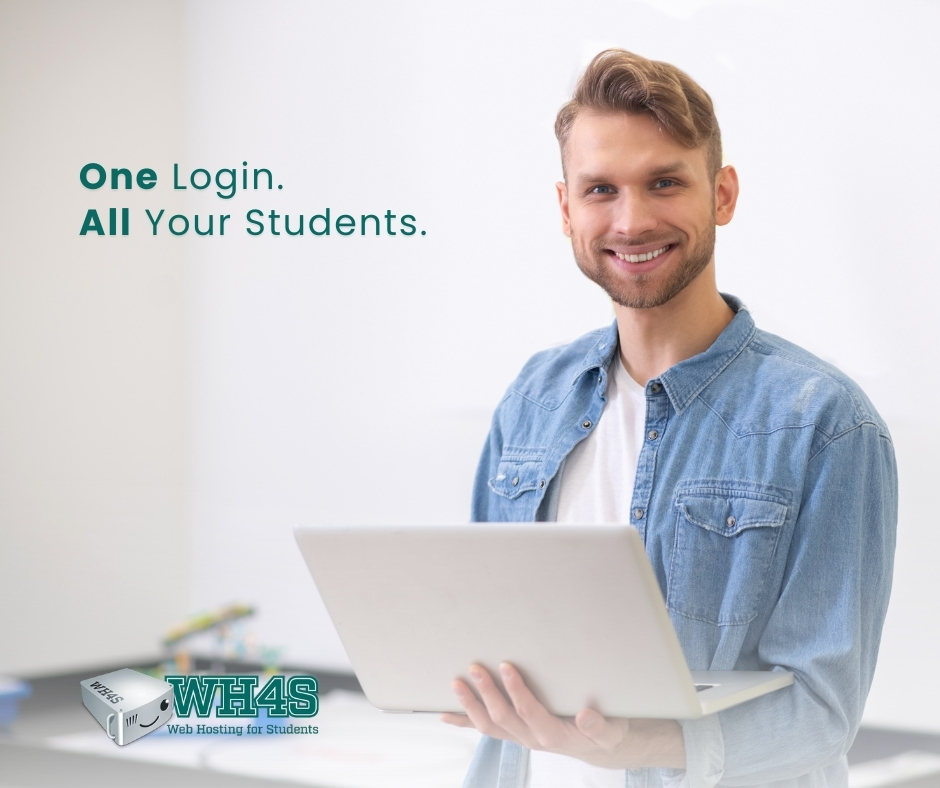 wehoststudents's tweet image. Teaching web design is easier when your students have their own hosting accounts. We make it simple for educators to manage dozens (or hundreds) of student websites — all in one place. 𝐒𝐢𝐦𝐩𝐥𝐢𝐟𝐲 𝐲𝐨𝐮𝐫 𝐡𝐨𝐬𝐭𝐢𝐧𝐠 𝐬𝐞𝐭𝐮𝐩 𝐧𝐨𝐰.