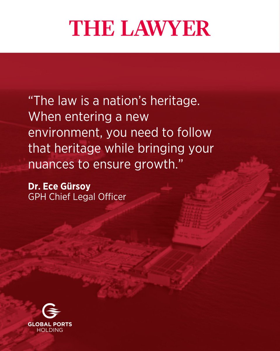 Ece Gürsoy recently spoke to The Lawyer about navigating geopolitical risk, regulatory agility, and the importance of cultural context in shaping legal strategy across 33 cruise ports worldwide.

🔗 Full interview on The Lawyer : lnkd.in/dCjRUmpi