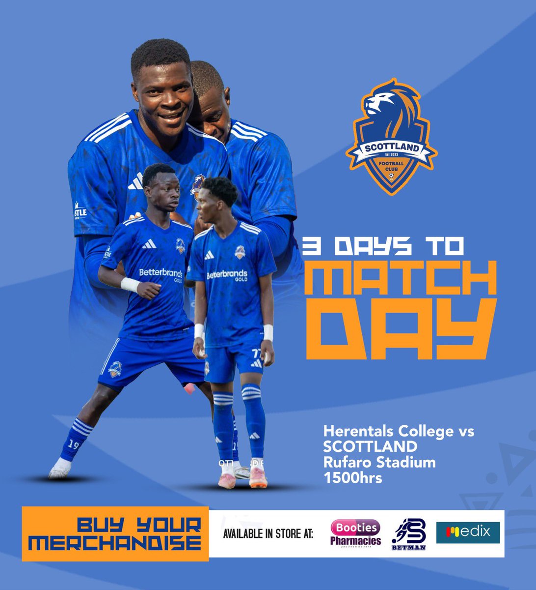 Scottland Football Club (@scottlandfc) on Twitter photo 🚨🚨(NEW) HARARE DERBY ⚽️🔥
Harare giants Scottland FC (2nd) visit Herentals College (4th) in a battle of Harare’s best teams for 2025 in 3 days time.
The <a href="/CastleLagerPSL/">Castle Lager PSL ZW</a> MatchDay 26 clash is at Rufaro Stadium on Saturday.
Kick off is 3pm!
#Mabviravira 🚨🚨(NEW) HARARE DERBY ⚽️🔥
Harare giants Scottland FC (2nd) visit Herentals College (4th) in a battle of Harare’s best teams for 2025 in 3 days time.
The <a href="/CastleLagerPSL/">Castle Lager PSL ZW</a> MatchDay 26 clash is at Rufaro Stadium on Saturday.
Kick off is 3pm!
#Mabviravira