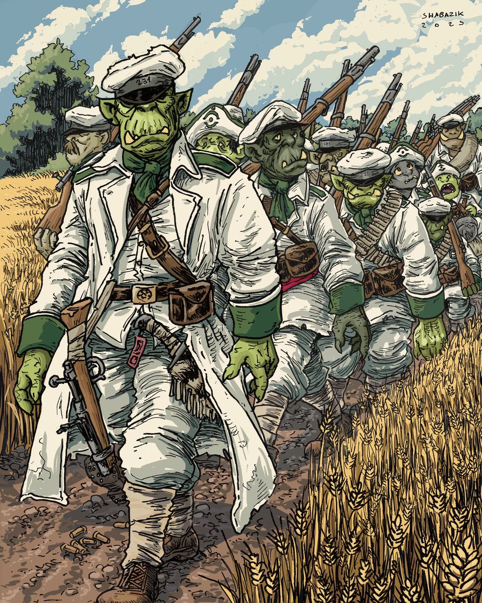 This one, by far. It seems without knowing I took the wave of a meme about the “Fall of Orc City”. 

Learnt as well a new name for a sawed off rifle out from it. Obrez.