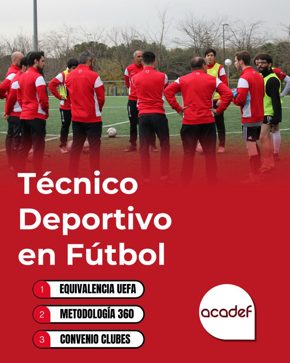 ⚽🎓 CURSO DE ENTRENADOR DE FÚTBOL ACADÉMICO
¿Te apasiona el fútbol y deseas convertir esa pasión en una carrera?
¿Sueñas con enseñar, guiar y desarrollar a jóvenes talentos desde las bases?

🎯 Modalidad: Semipresencial
📅 Inicio: Ocubre
📜 avalado por: Ministerio de Educación