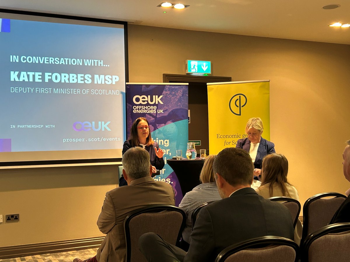 We're in Edinburgh today at the <a href="/ProsperScot/">Prosper</a> event today in conversations with Deputy First Minister <a href="/_KateForbes/">Kate Forbes MSP</a>