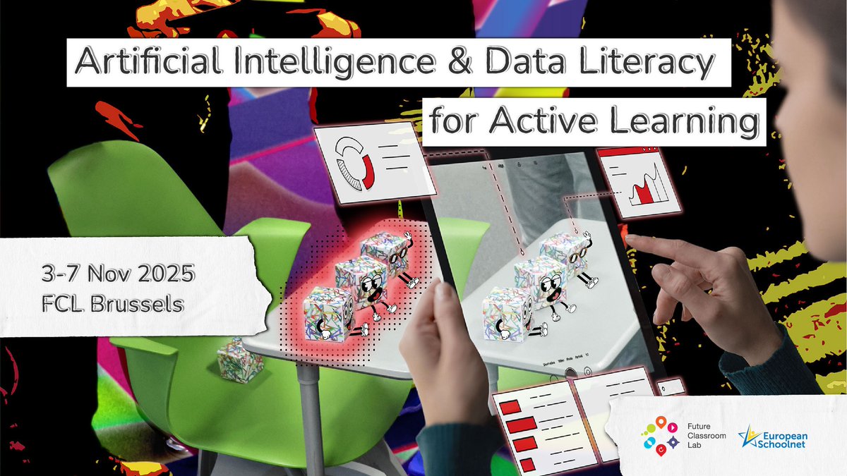 ✨Wondering how #AI and #data can help in your classroom - without needing to be a tech expert?

Join us in #Brussels, 3–7 November 2025! 

📅Sign up now: fcl.eun.org/course-ai-data

📍 Erasmus+ KA1 funding available – here’s how to apply: fcl.eun.org/get-funded-by-…
