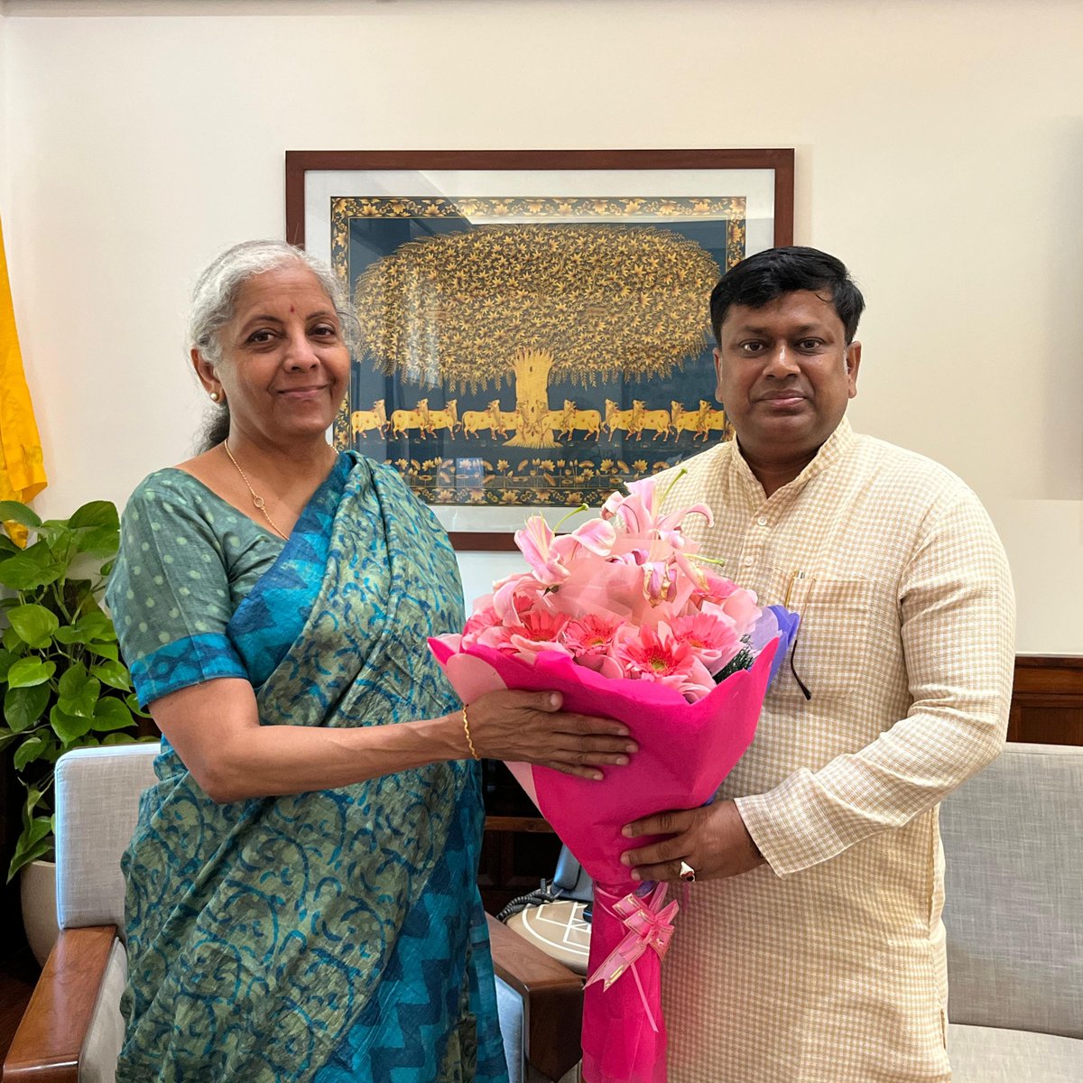 Nirmala Sitharaman Office (@nsitharamanoffc) on Twitter photo Shri Sukanta Majumdar (<a href="/DrSukantaBJP/">Dr. Sukanta Majumdar</a>), Hon'ble Minister of State for Education & Development of North Eastern Region, calls on Smt <a href="/nsitharaman/">Nirmala Sitharaman</a> at Parliament House. Shri Sukanta Majumdar (<a href="/DrSukantaBJP/">Dr. Sukanta Majumdar</a>), Hon'ble Minister of State for Education & Development of North Eastern Region, calls on Smt <a href="/nsitharaman/">Nirmala Sitharaman</a> at Parliament House.