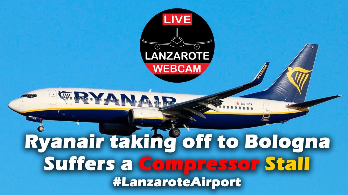 Buenos días 

Acabamos de publicar un vídeo con el despegue de un Ryanair desde el #aeropuerto de #lanzarote ayer que sufrió un ' #compressor #stall ' con fuertes llamaradas debido a causas desconocidas.

Link - > youtu.be/vKtLsaMTNhE

<a href="/senaleros/">Señaler@s Aeropuertos ✈🚕🖤</a> <a href="/controladores/">😉Controladores Aéreos 🇪🇸</a>