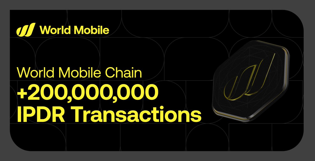 wmchain's tweet photo. 🚀 +200,000,000 IPDRs processed.

That’s +200 million real telecom interactions, each one measuring real subscriber activity.

The future of decentralized telecom is already onchain.

👉 https://t.co/rvoR1gp1y9 https://t.co/5u1LspbVe0