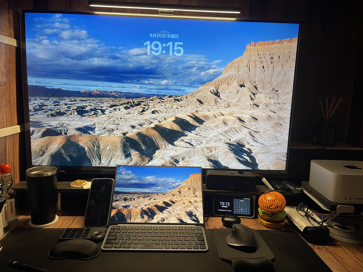 miracle_yosssy's tweet image. ということで
夜活開始

#desksetup 
#macStudio