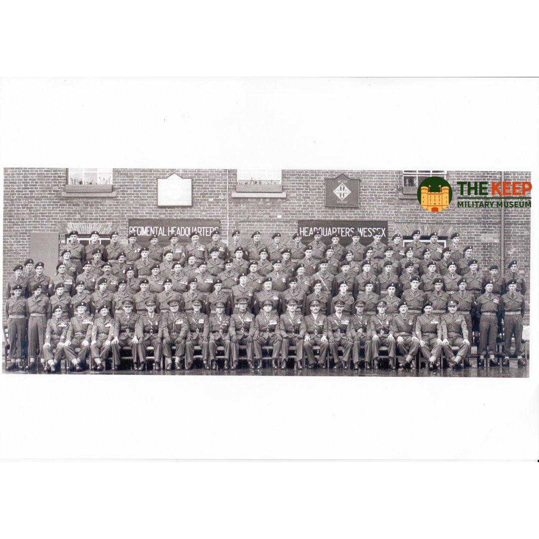 This image shows the Permanent Staff of the Depot Devon and Wessex Brigade, Topsham Barracks, Exeter, August 1945.

DORMM:2007/1000/1