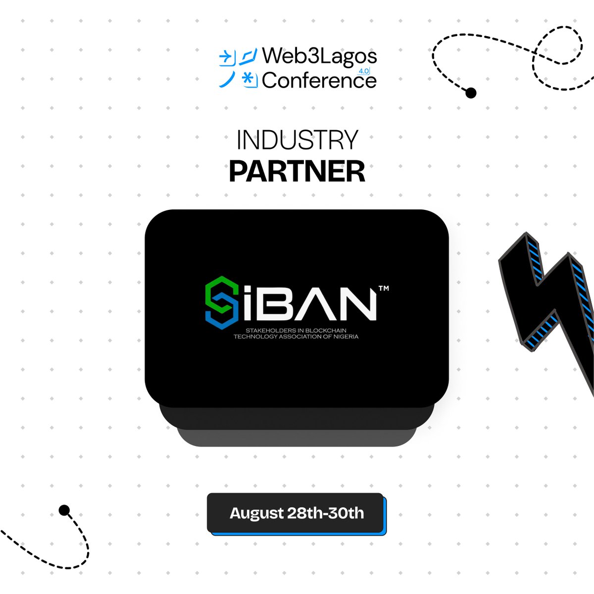 Web3LagosCon's tweet image. Policy meets innovation.
We’re proud to welcome @SiBANnigeria as an industry partner for #Web3LagosConference 2025!
Together, we’re shaping safer, smarter, and more sustainable blockchain adoption across Nigeria. 🇳🇬⚡

#W3LC2025 #BlockchainPolicy #SiBAN